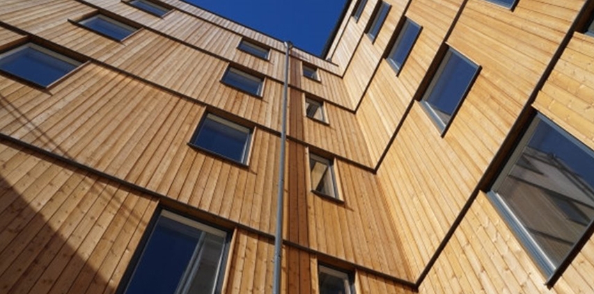 نمای چوبی ساختمان